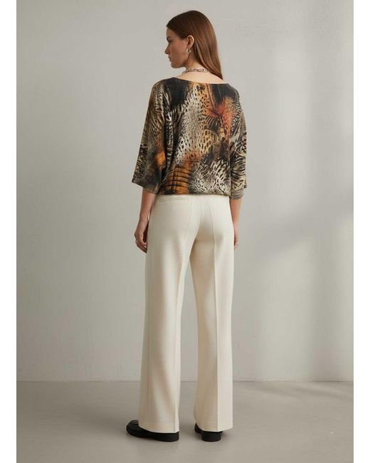 Conquista Multicolor Abstract Print Relaxed-Fit Top