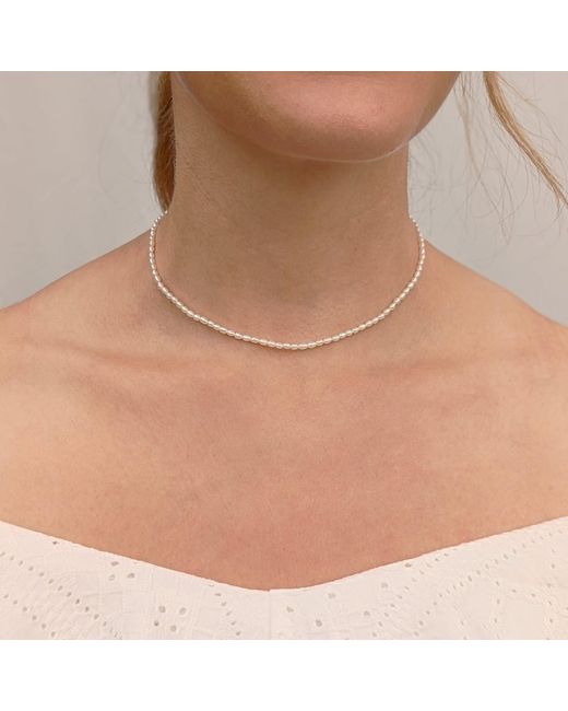 Kiri & Belle Metallic Kira Seed Pearl Sterling Necklace
