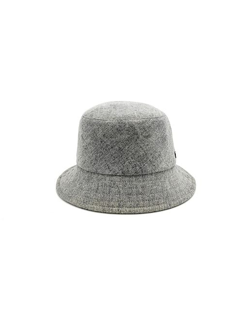 DORIA 1905 Gray Raw Washed Denim Bucket Hat for men