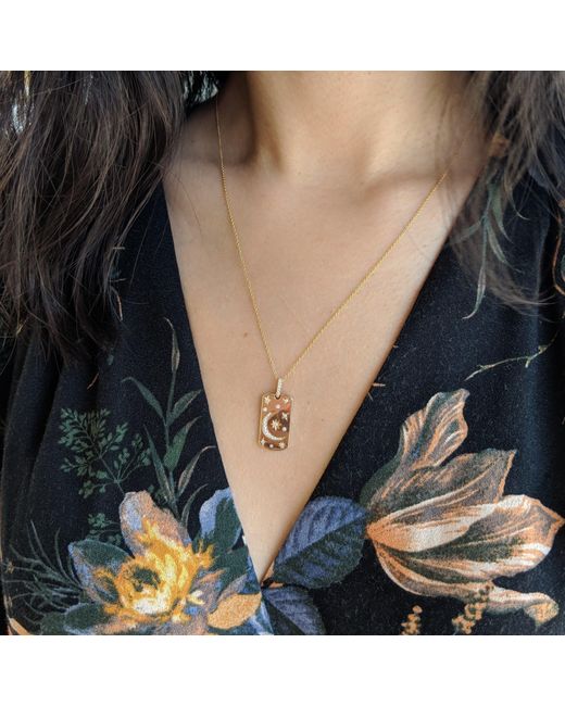 KAMARIA Metallic Celestial Dogtag