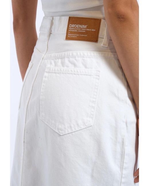 Dr. Denim White Myra Skirt
