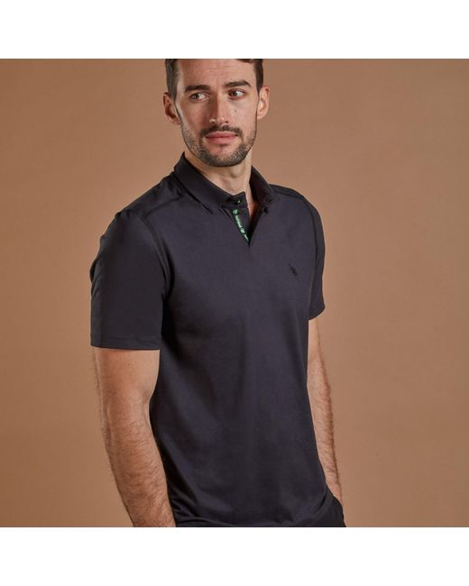 NUMBAT Blue Sports Polo Shirt for men