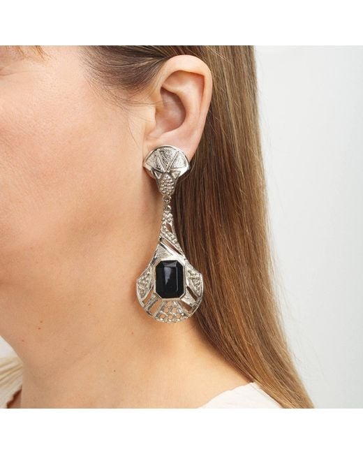 Caramel Vintage Jewellery Metallic Vintage Plated Jude Earrings