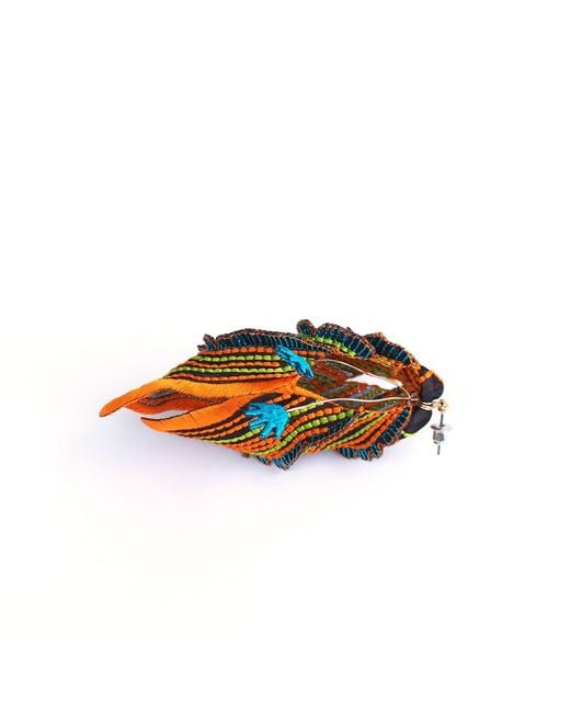Nana Watanabe Multicolor See The Light Luminous Embroidered Earrings