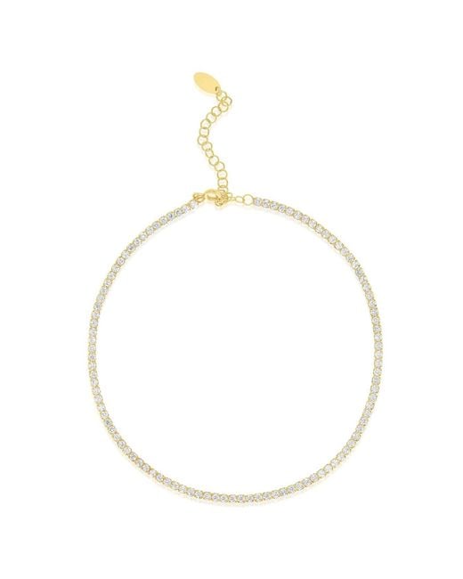 SHYMI Metallic Tennis Anklet Two Mm