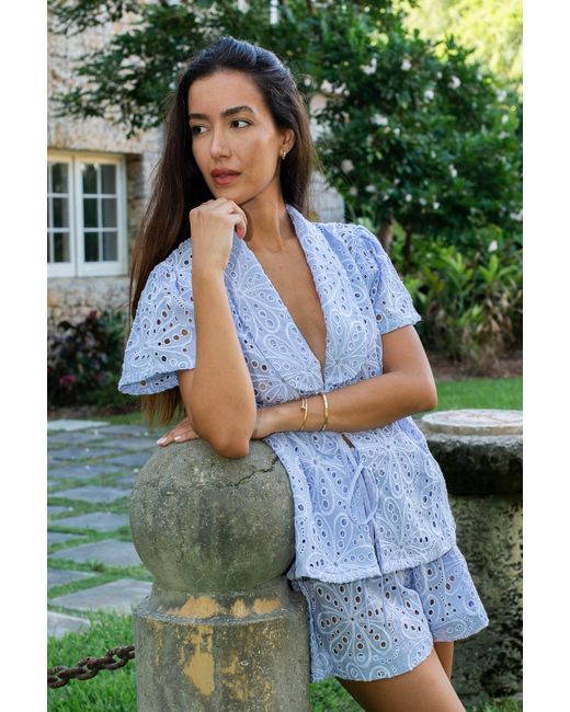 Bindu Purple Gala Top