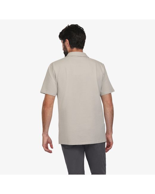 Vustra Natural Everyday Camp Collar Waffle Knit Shirt for men