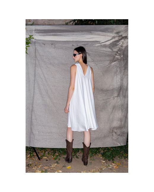 Bianca Popp White Bell Dress Midi