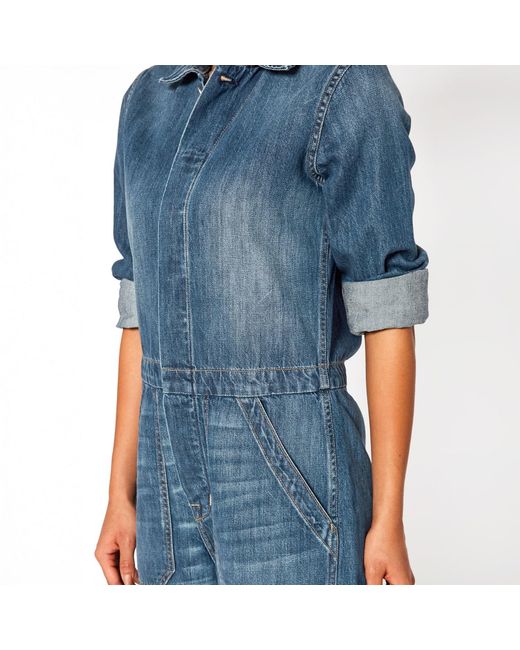 NOEND Blue Yanni Denim Jumpsuit