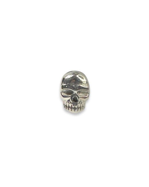 Jagged Halo Jewelry Black Skull Micro Stud Earrings