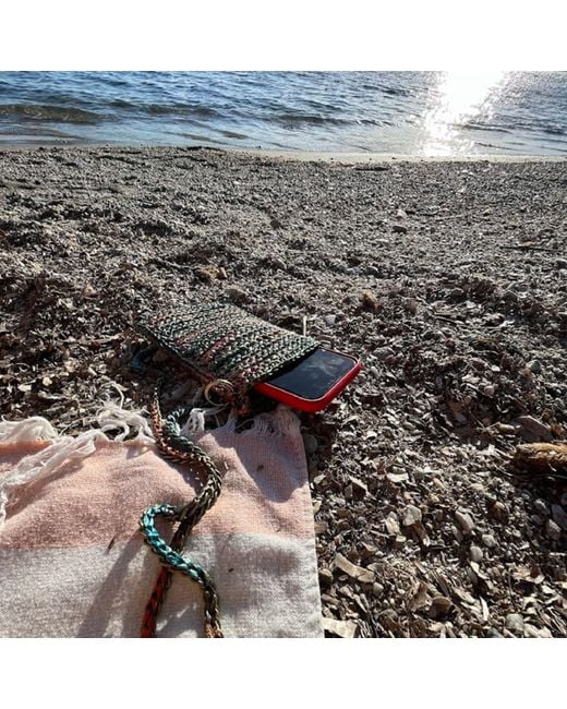 Sibylla Delphica Green Handmade Crochet Phone Case