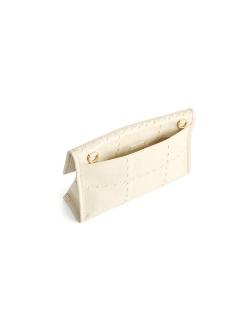 Orange Cube Natural Square Stitch Messenger Bag