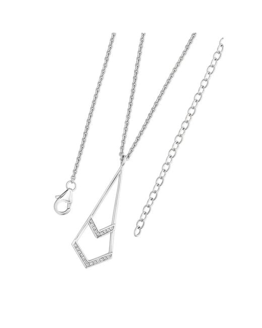 Lucy Quartermaine Metallic Solid Sterling Tie Pendant