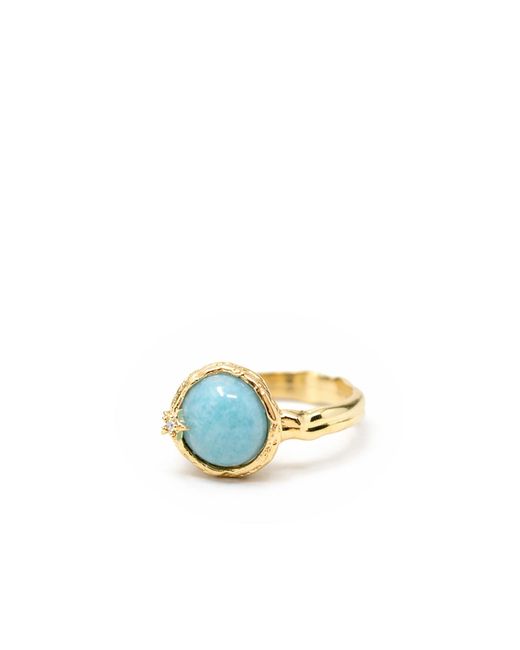 Vintouch Italy Blue Ad Astra Amazonite Ring