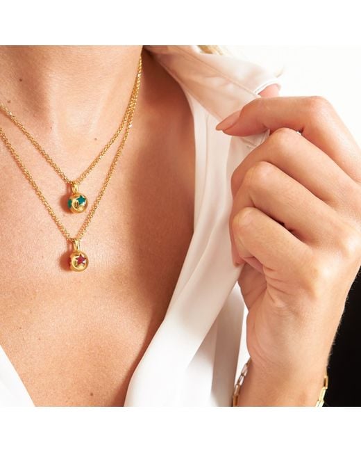 Myrto Katramadou Jewellery Metallic Melina Pendant-Plated Pine- Paw, Heart, Butterfly, Star