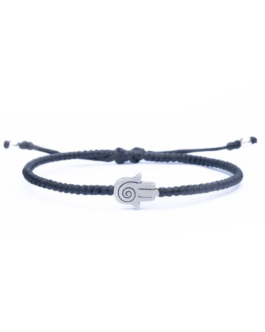 Harbour Uk Brown Hamsa Rope Bracelet for men