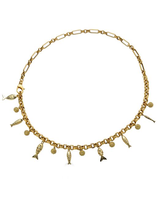 Loni Paul Jewelry Metallic Fish Charm Convertible Necklace