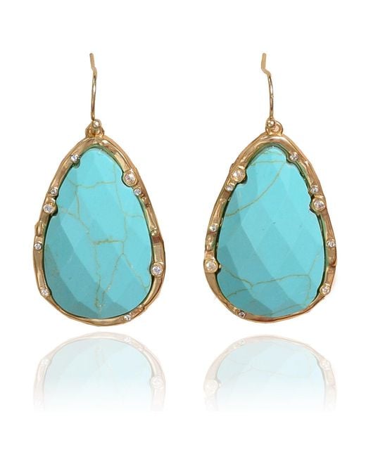 Rare Matters Jewelry Blue Timeless Nature's Beauty Teardrop Earrings