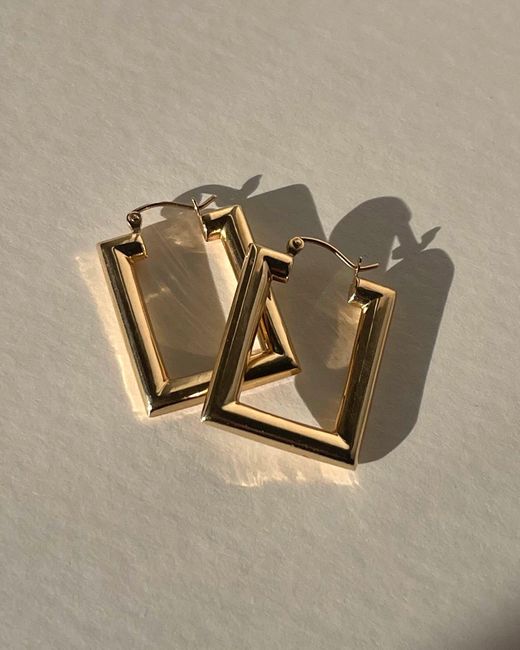 Öugie Metallic The Squared Tube Hoops