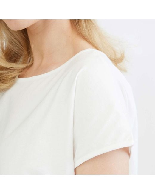 GROBUND White The Organic T-Shirt Karen