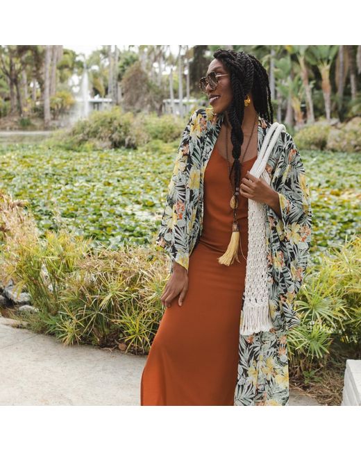 Jennafer Grace Metallic Serenity Patina Kimono