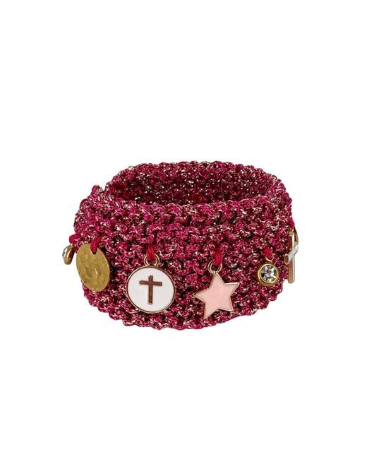 Hilo De Mar Red Fuchsia & Bracelet