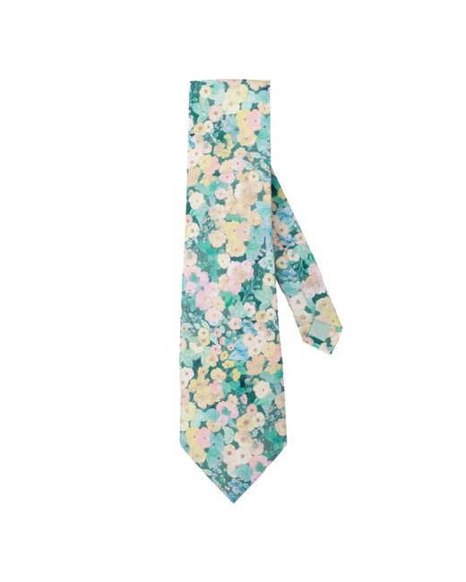 LE COLONEL Blue Liberty Holly Tie for men