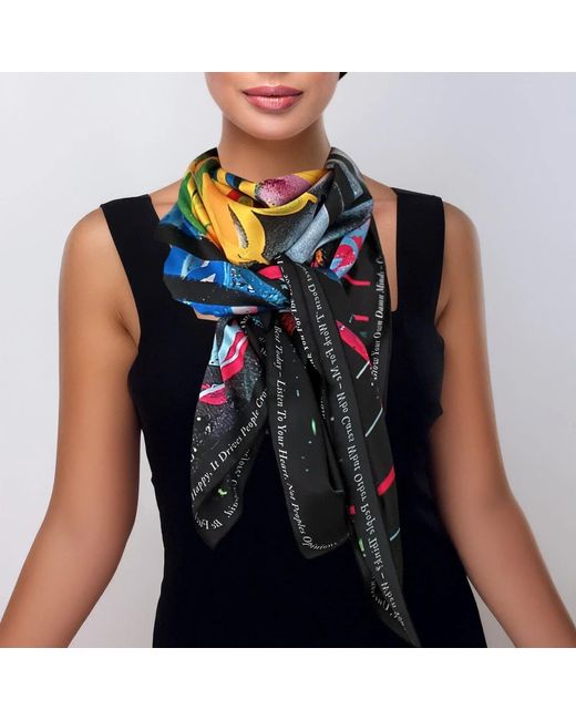 Maxjenny Blue Scarf