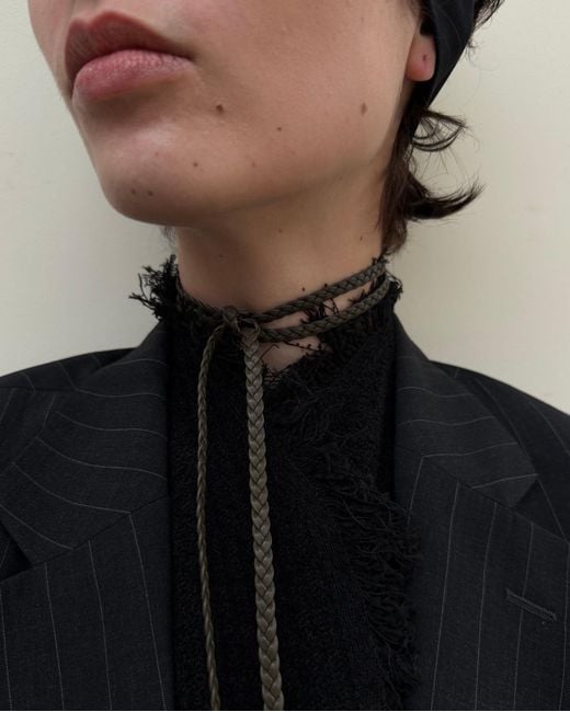 GYUNIA Green Bea Braided Choker