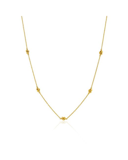 Auree Jewellery Metallic St Ives Vermeil Knot Necklace