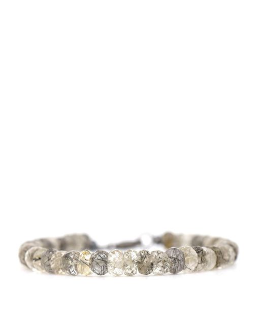Shar Oke Metallic Rutile Quartz Bracelet for men