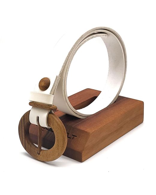 Wood Belt Brown Fuji Happiness 308
