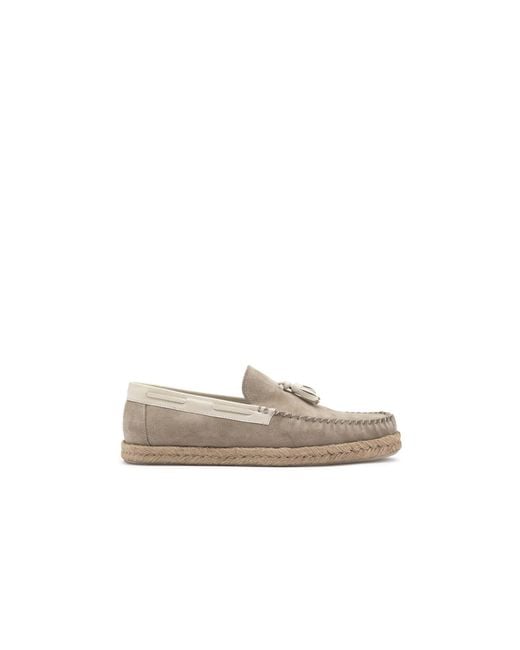 Ilvi Black Neutrals Donato Mink Suede Leather Moccasin for men