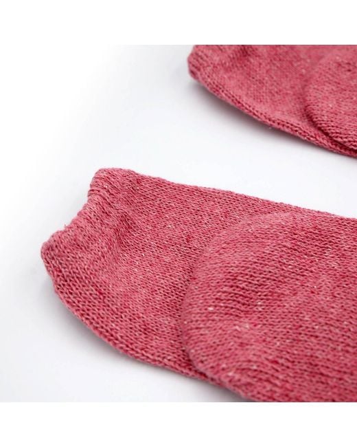 Maison Bogomil Pink Long Mélange Knit Socks