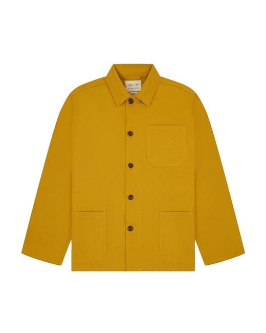 Uskees Yellow Overshirt for men
