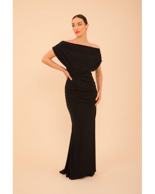 Atom Label Black Platinum Gown
