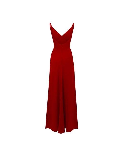 Sanctumum Red Peaches Maxi Dress