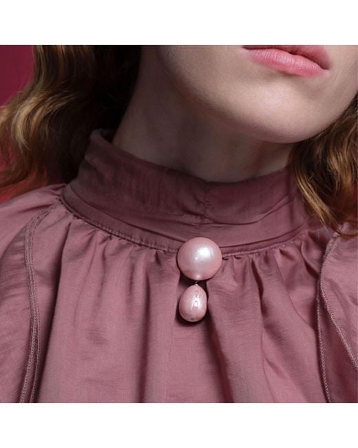 Saule Label Pink Calista Brooch