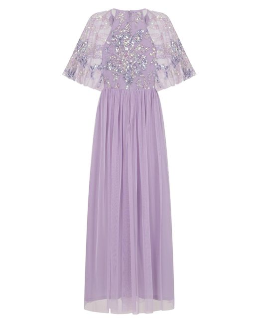 Frock and Frill Purple Ianthe Sequin Maxi Dress