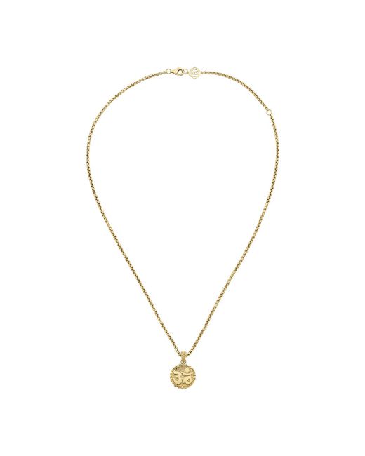 Zoe & Morgan Metallic Om Necklace