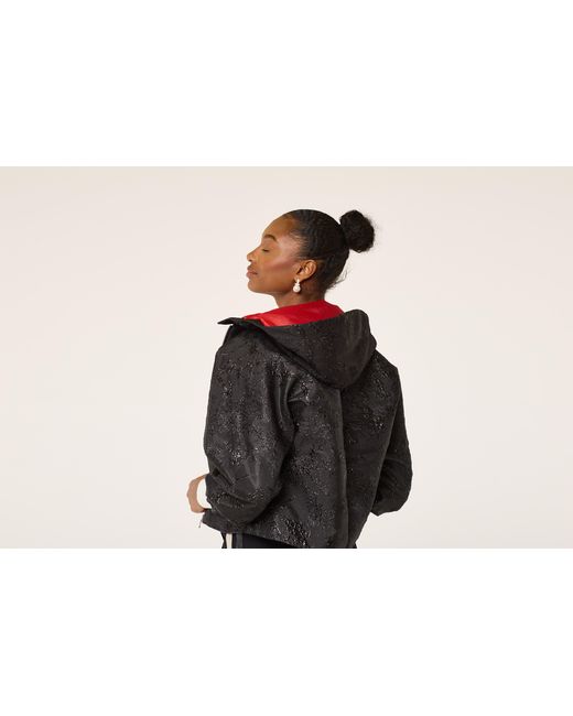Lioness by Tf Black The Embossed Flowery Hoodie Jacket