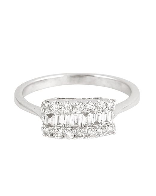 Artisan Metallic Baguette Diamond Cluster Ring