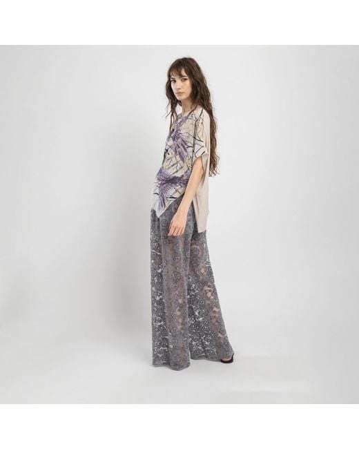 ARTISTA Gray Rizz Asymmetric Top