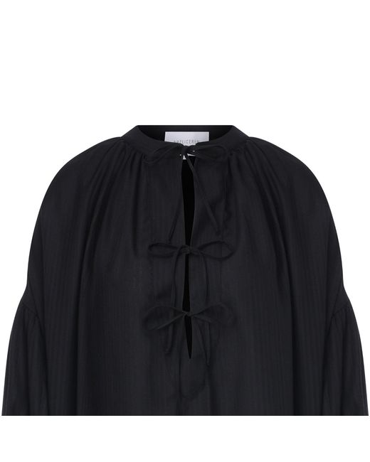 NAZLI CEREN Black Eve Cotton Shirt