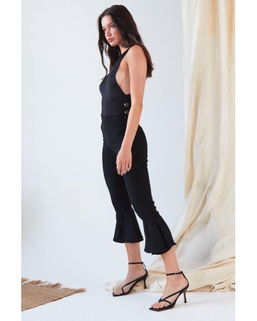 Sarvin Blue Frill Hem Trousers