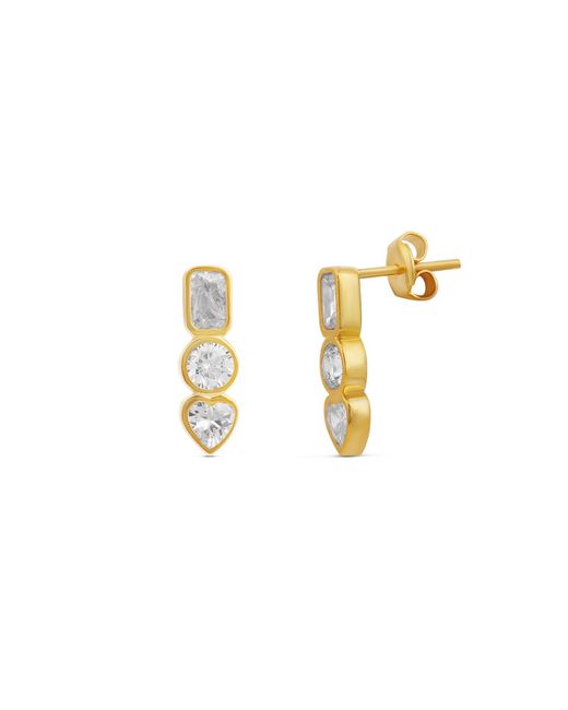 SHYMI Metallic Small Multi Shape Drop Earrings