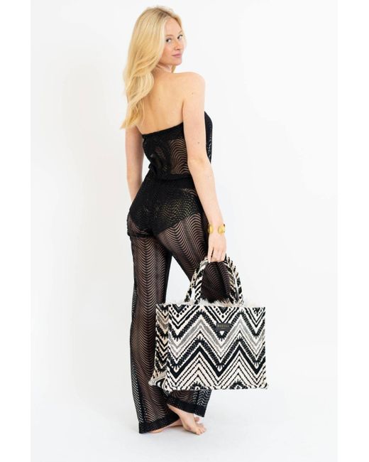 Leyla Maya Ltd Black Hattie Bandeau Jumpsuit