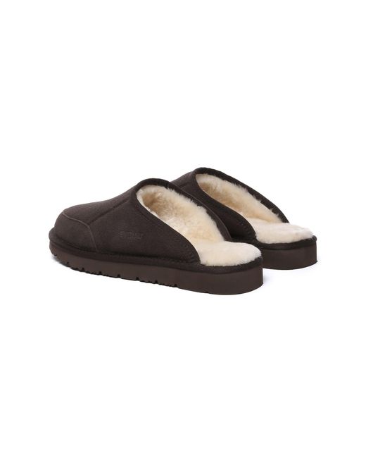 EverAu Australia Brown Lark Slippers for men