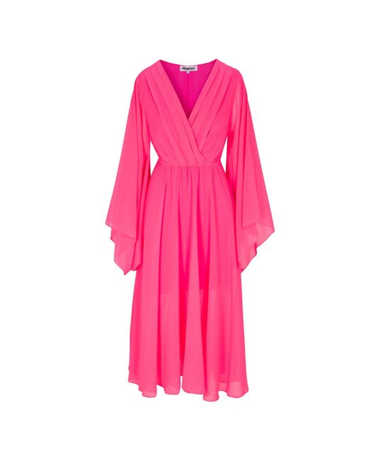 Meghan Fabulous Pink Sunset Midi Dress