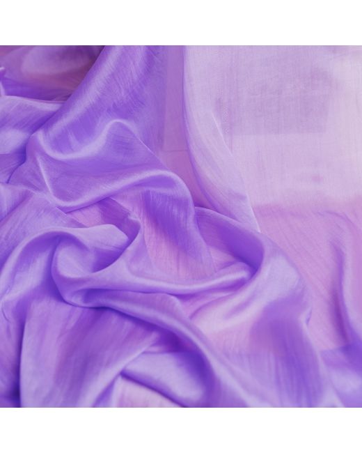 Silk and Bears Purple Silk Scarf – Hand-Dyed Mulberry Silk Evening Shawl, Wedding Guest Wrap